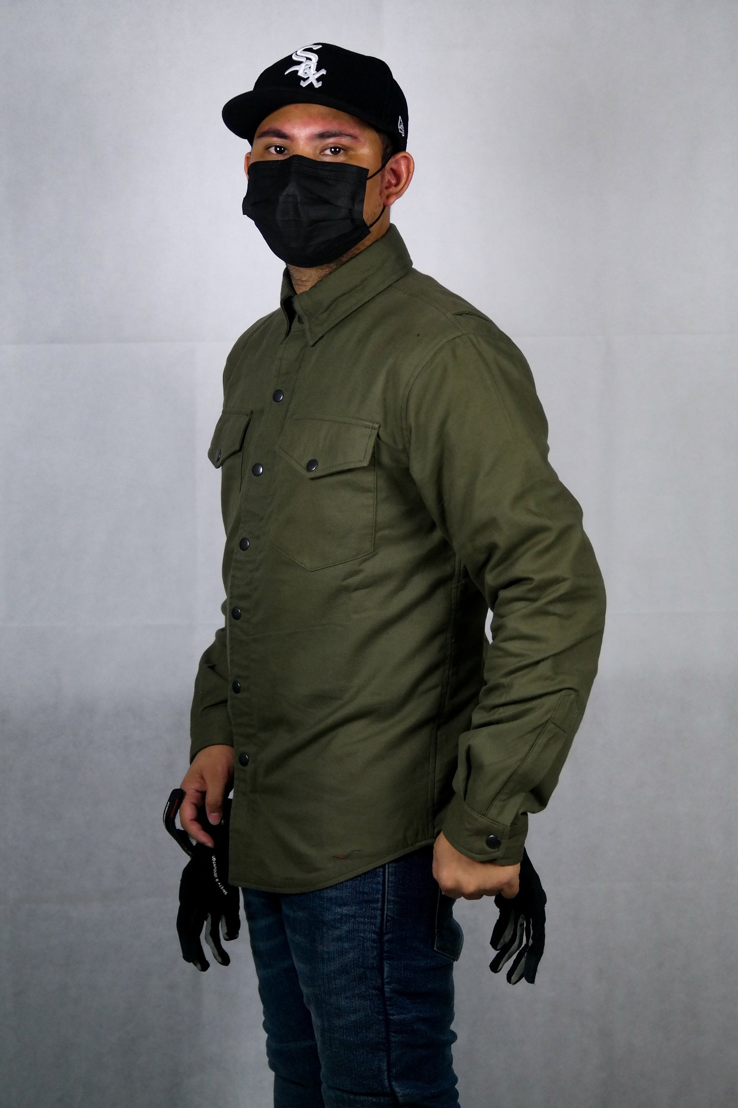 Motorbike kevlar shirt - Army green
