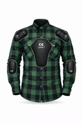 Motorbike kevlar shirt - Black & green