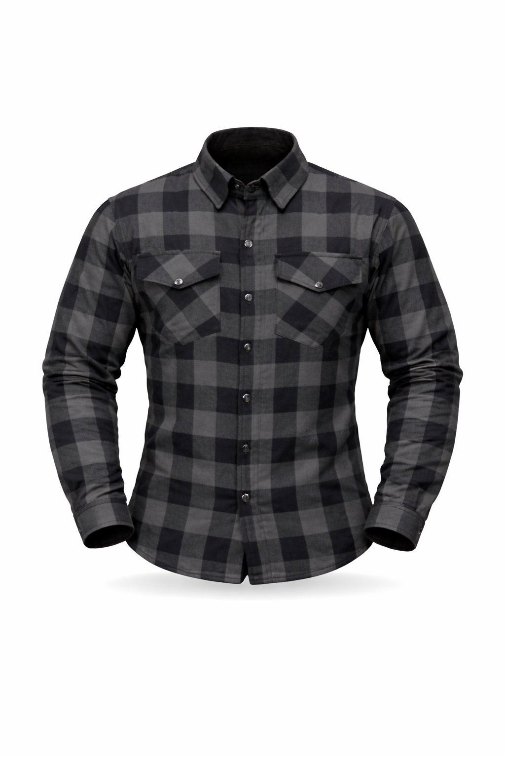 Motorbike kevlar shirt - Black & gray