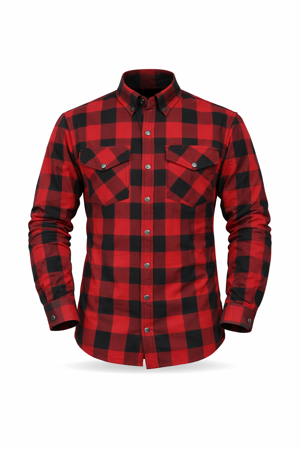 Motorbike kevlar shirt - Black & red