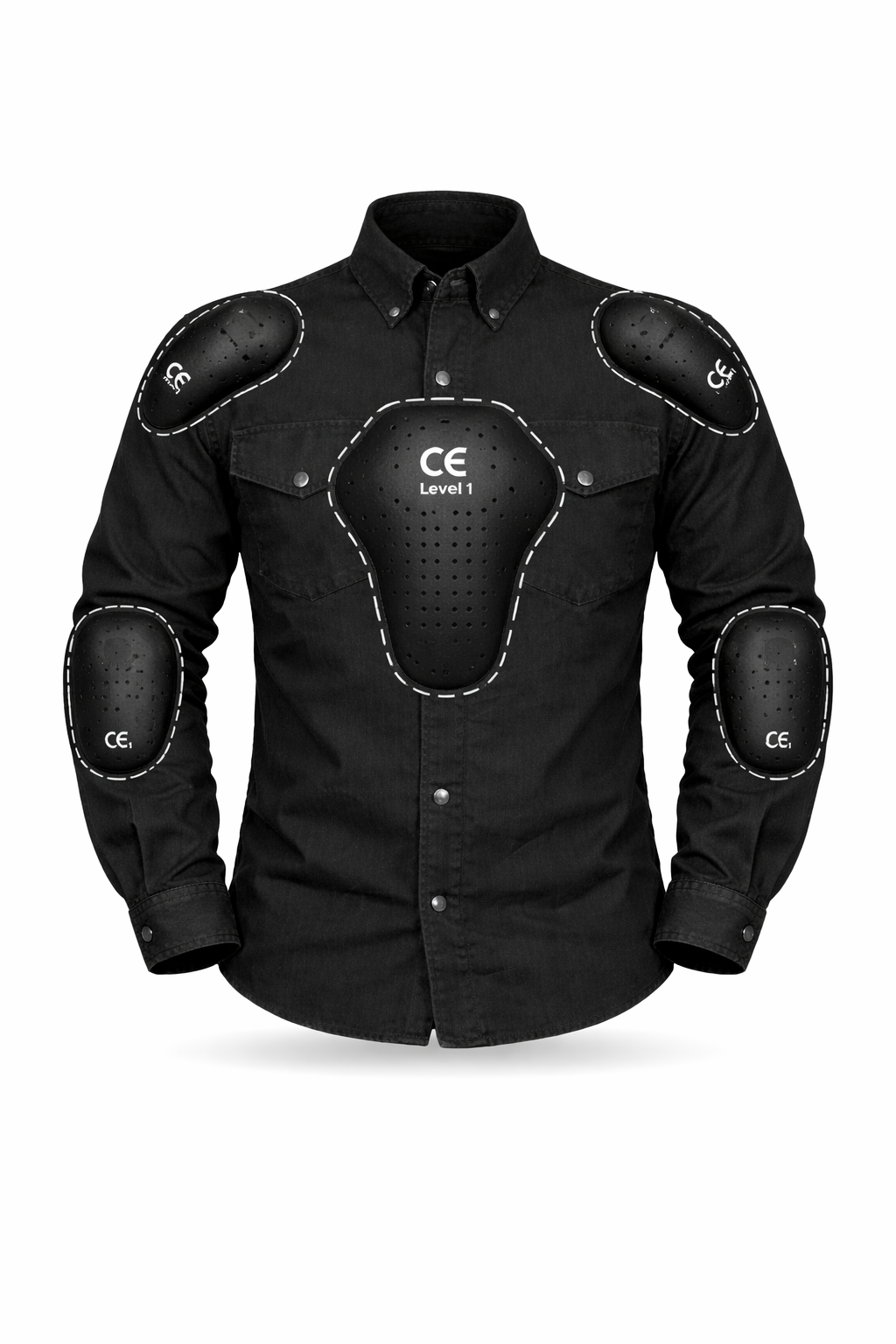 Motorbike kevlar shirt - Premium Denim gray