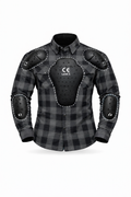Motorbike kevlar shirt - Black & gray